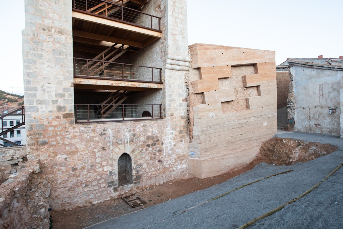 Concluye la intervención en una de las partes más antiguas de la muralla de Teruel del siglo XII