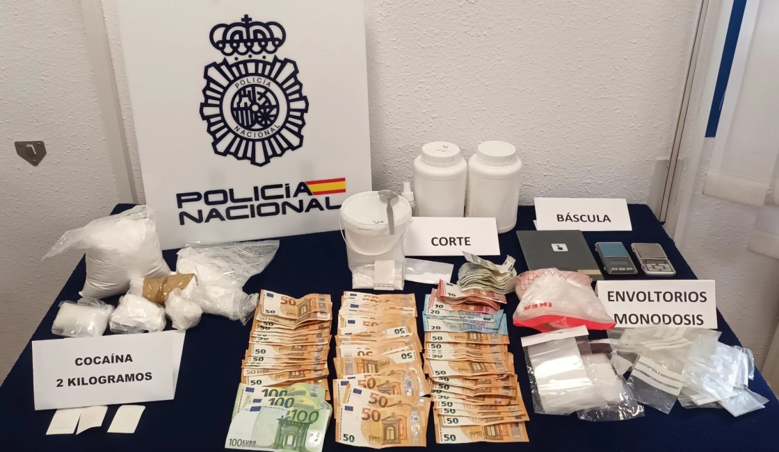 La Policía Nacional detiene en Teruel a tres personas por tráfico de drogas