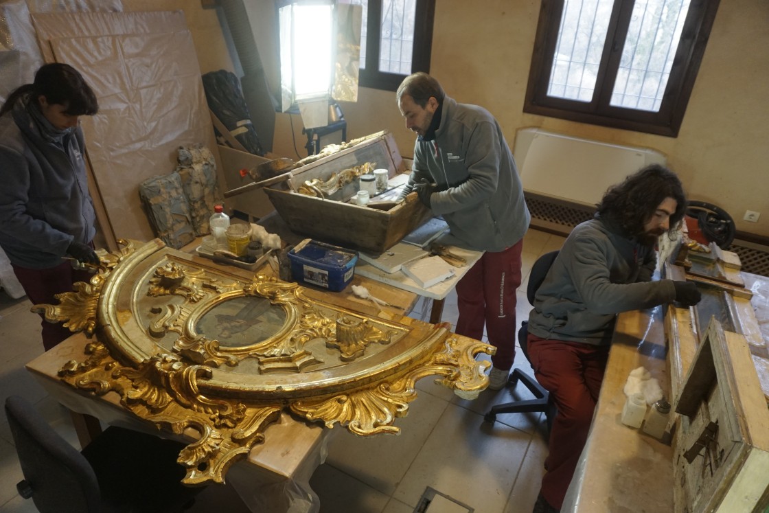 El Centro de Restauración de la Fundación Santa María interviene este año en 32 bienes