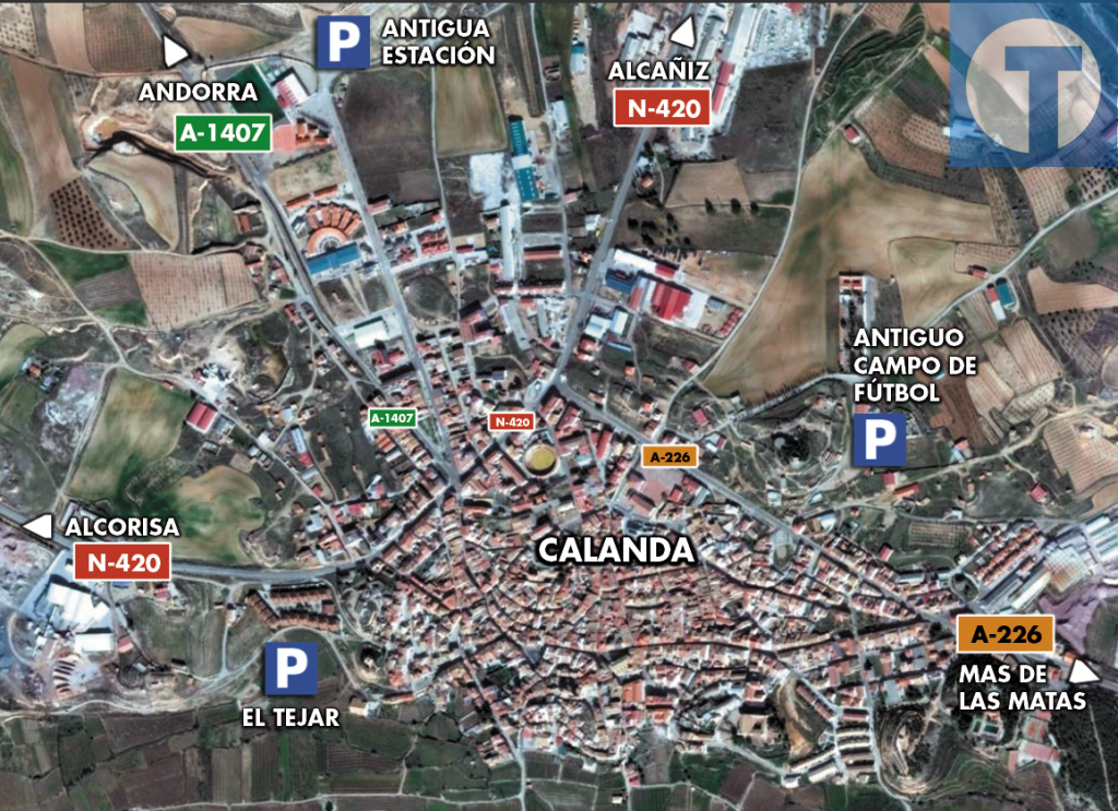 Tres nuevos aparcamientos para un rápido acceso al centro de Calanda