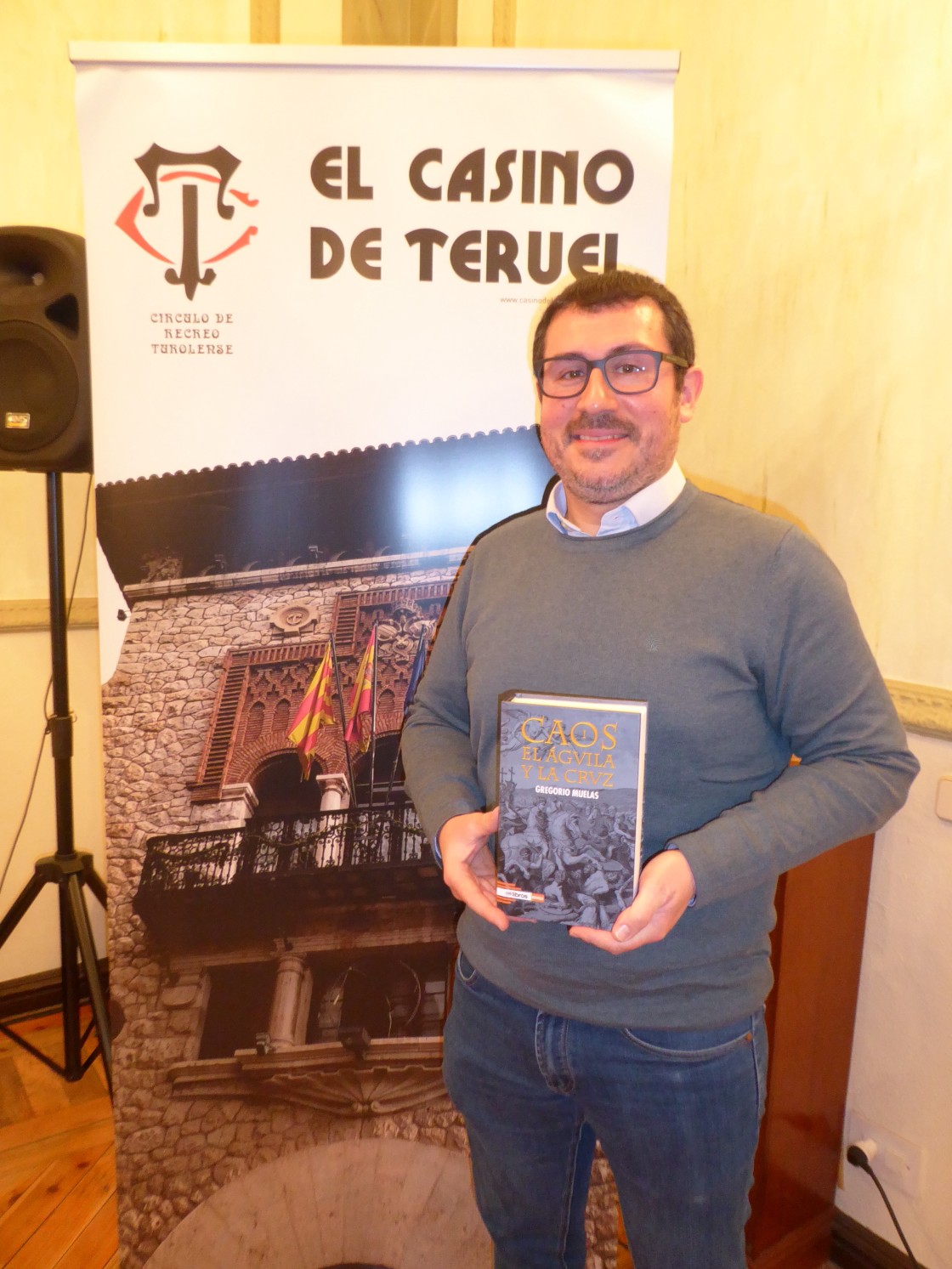 Gregorio Muelas, autor de la novela 'Caos I. El Águila y la Cruz':