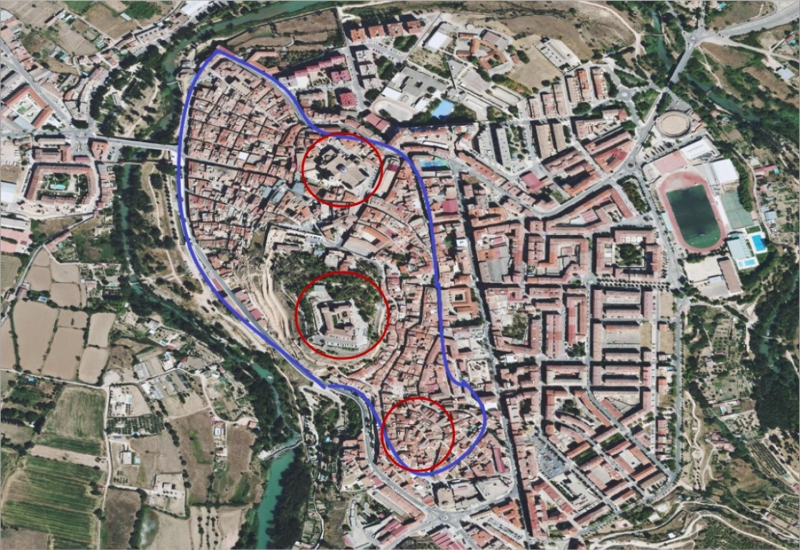 El casco histórico de Alcañiz todavía conserva rasgos urbanos de la ciudad de 1412