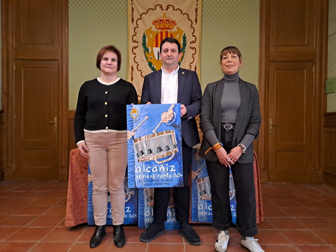 El cartel 'Pregón', de Carlos Martínez Robledo, anuncia este año la Semana Santa de Alcañiz