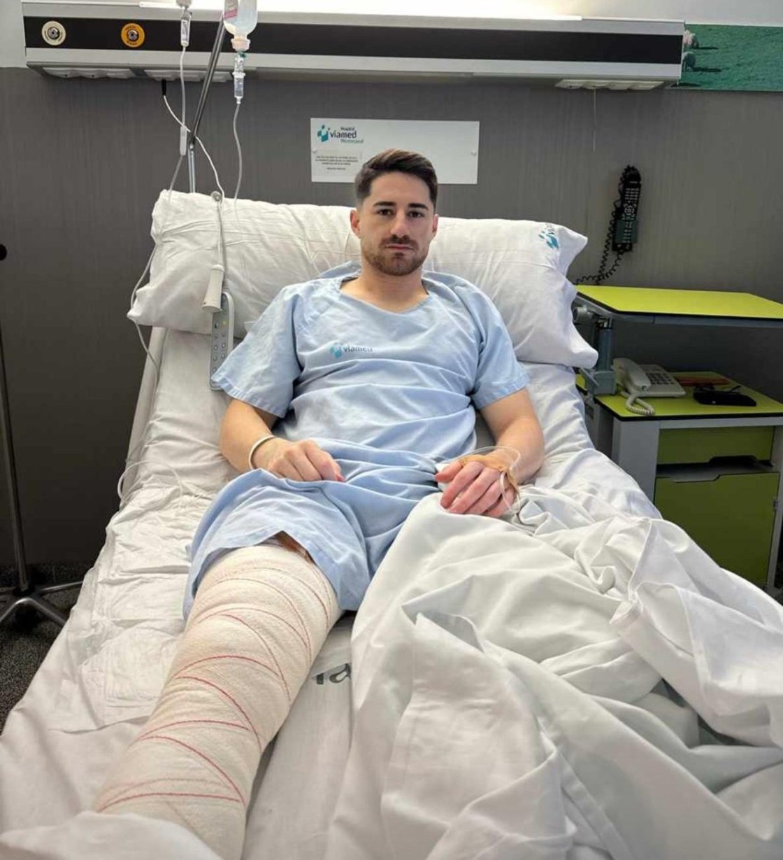 Diego Oberé, operado con éxito de su grave lesión de rodilla