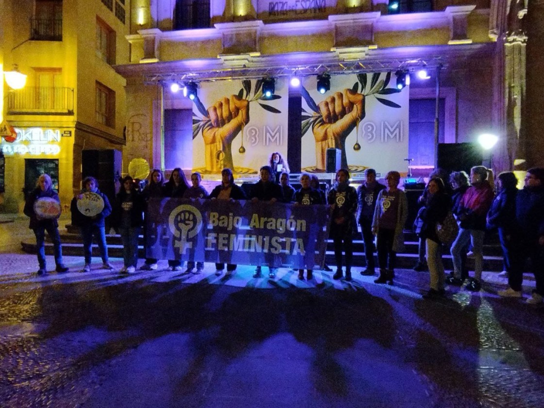 “Ni un paso atrás” en el Bajo Aragón por las conquistas de derechos y libertades