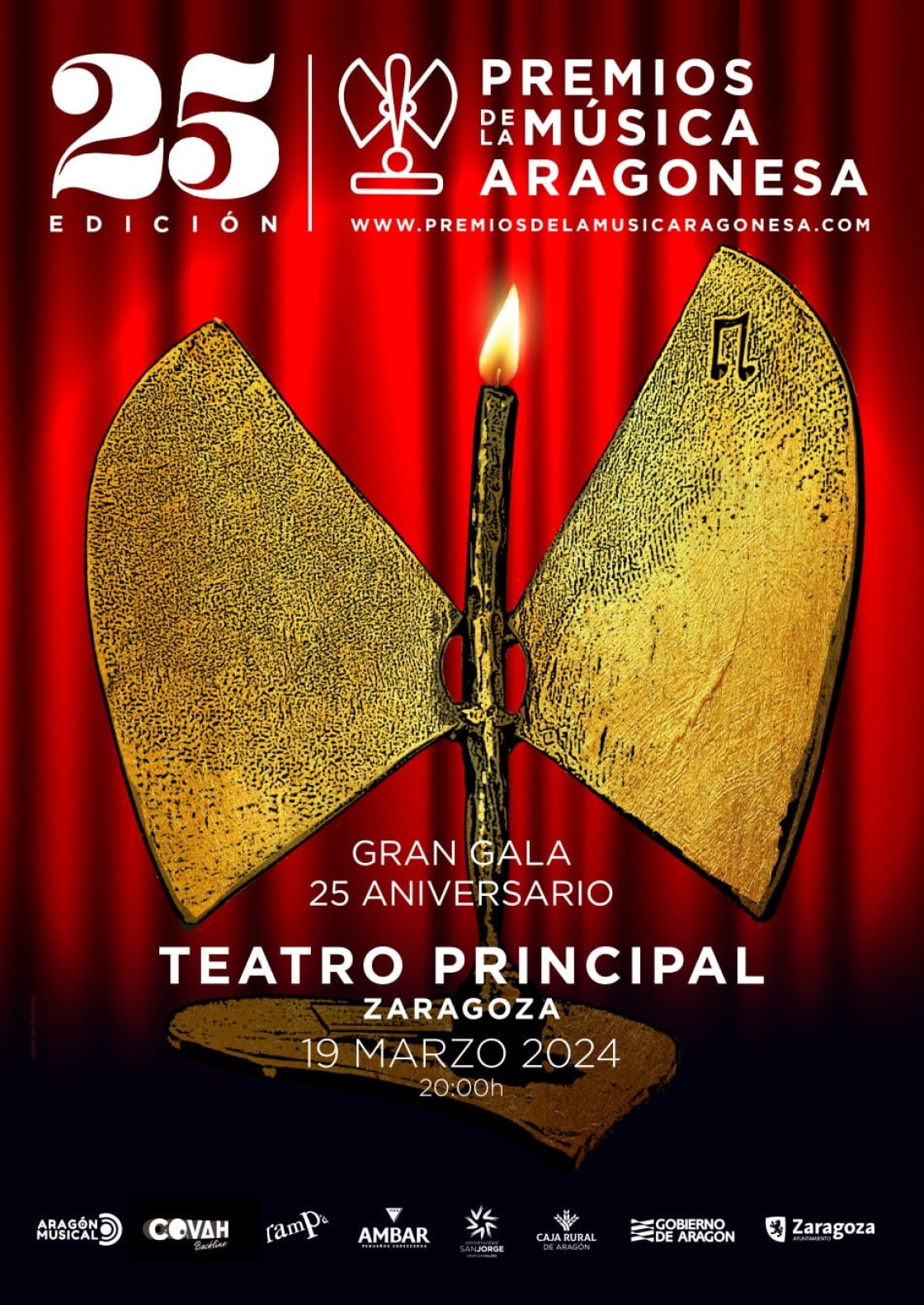 La Gala de los Premios de la Música de Aragón celebra este martes su cuarto de siglo
