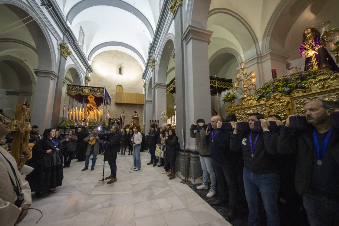 Los chubascos obligan a suspender las procesiones de Teruel de la Condena y el Traslado