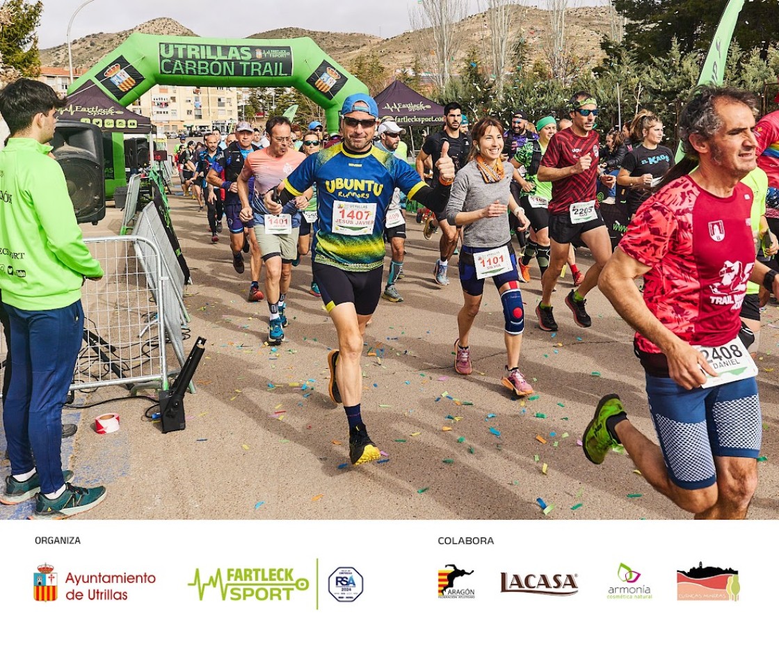 Herrero y Clavería dominan en la Utrillas Carbón Trail 2024