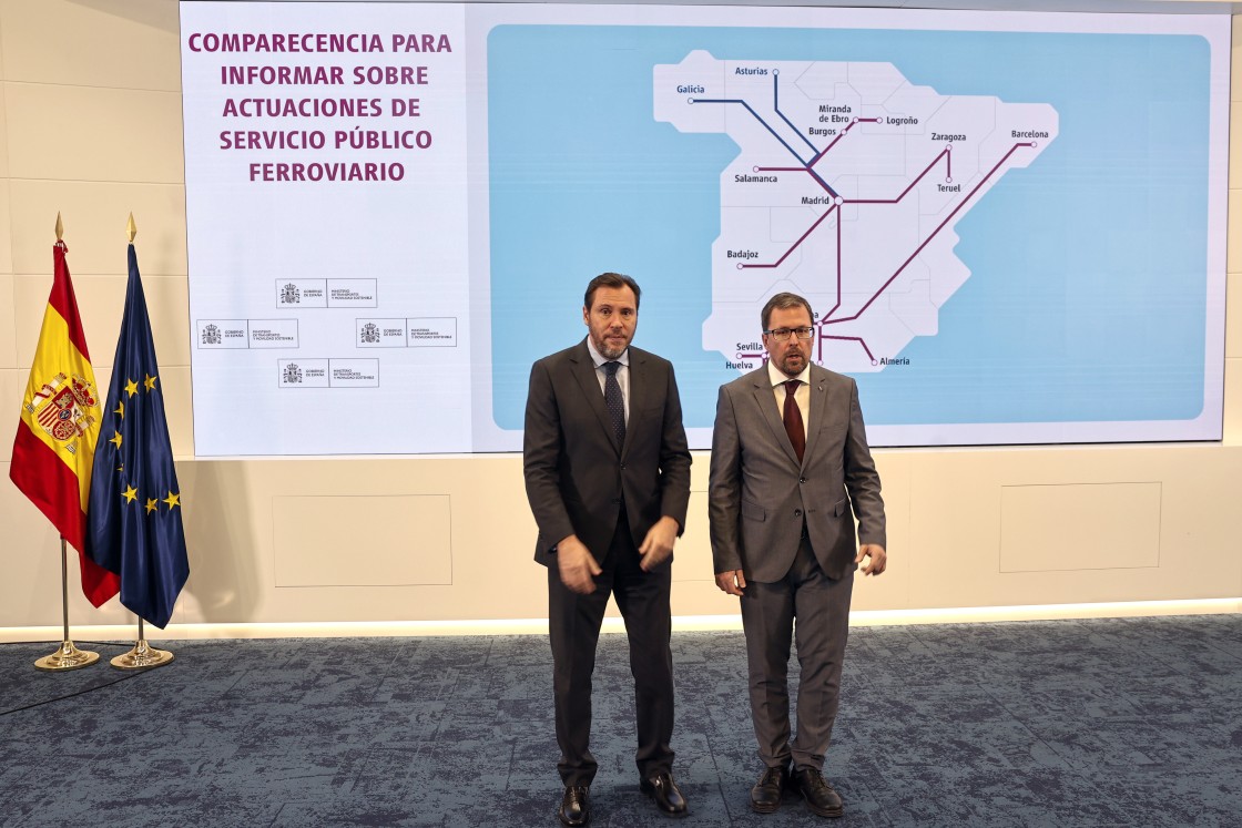 El ministro Óscar Puente anuncia la puesta en marcha de un tren directo Teruel-Madrid en noviembre