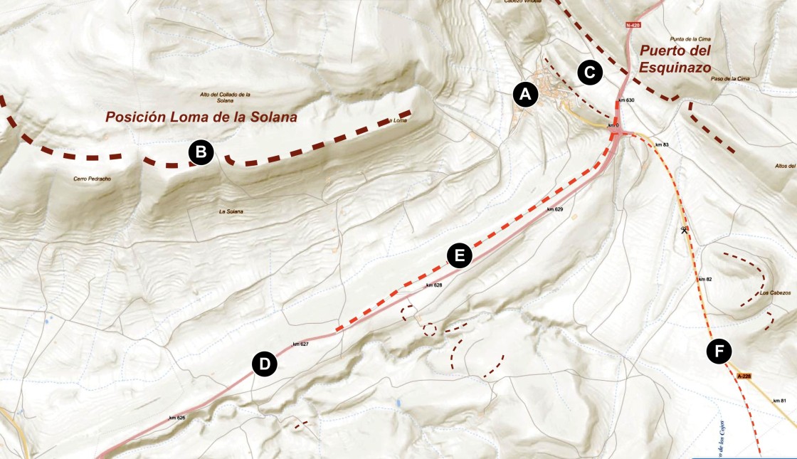 La Loma de la Solana de Cañada Vellida, pieza clave del complejo defensivo republicano