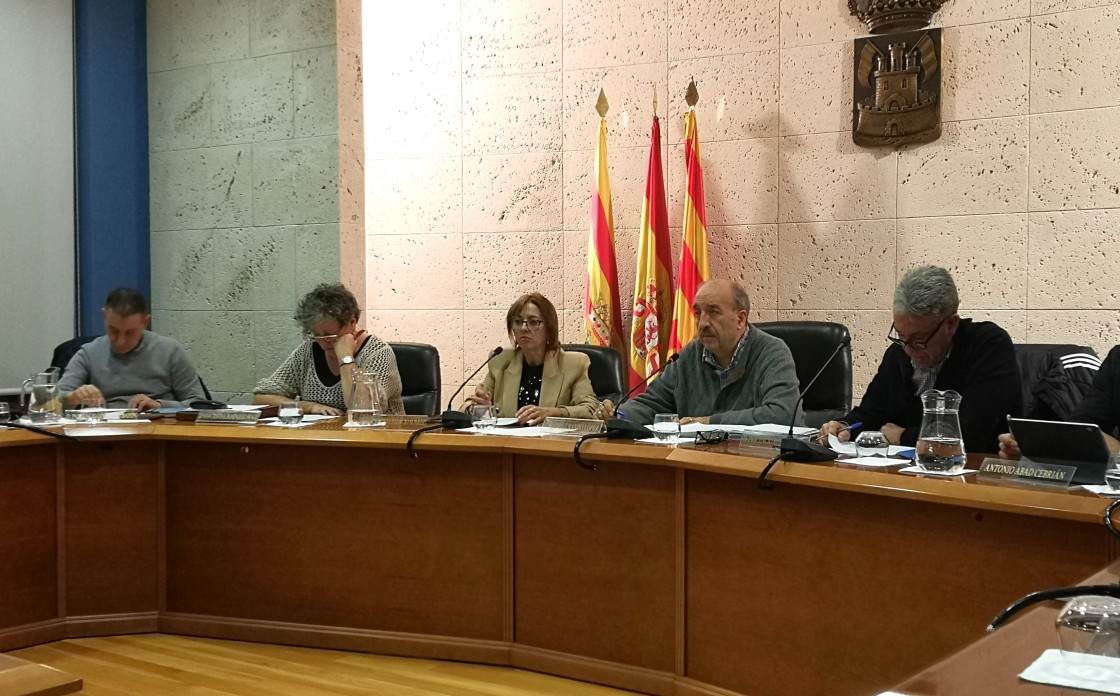 Manuel Rando, alcalde de Calamocha: el Ayuntamiento 