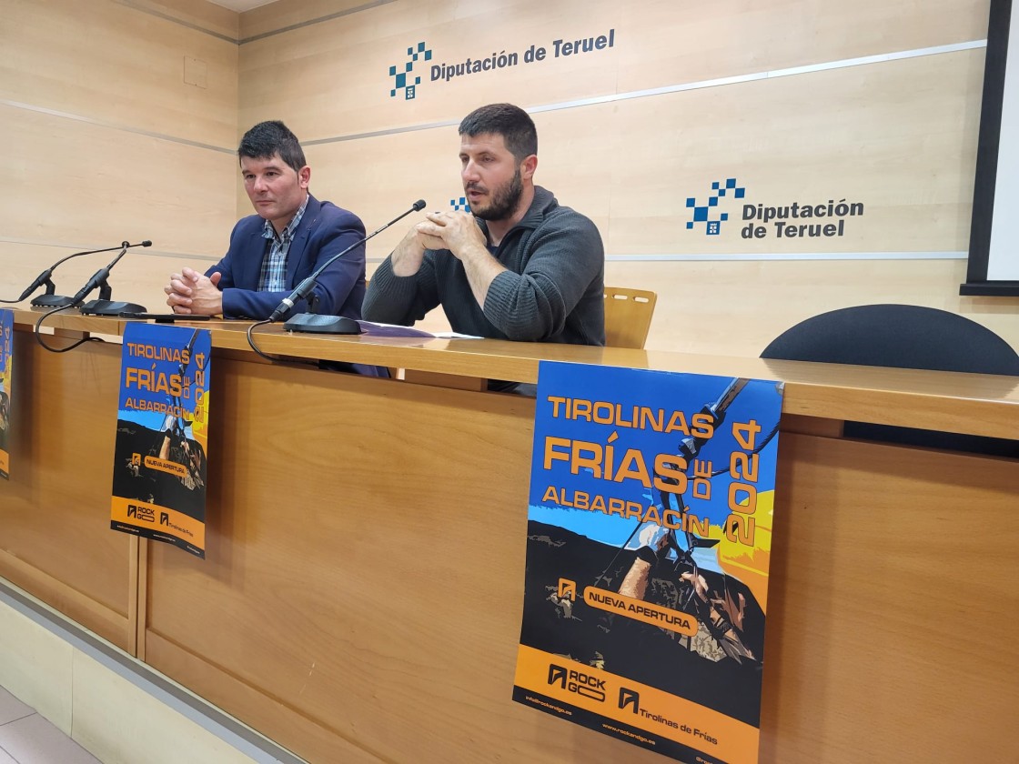 Frías de Albarracín abre este fin de semana dos tirolinas en el barranco de la Hoz