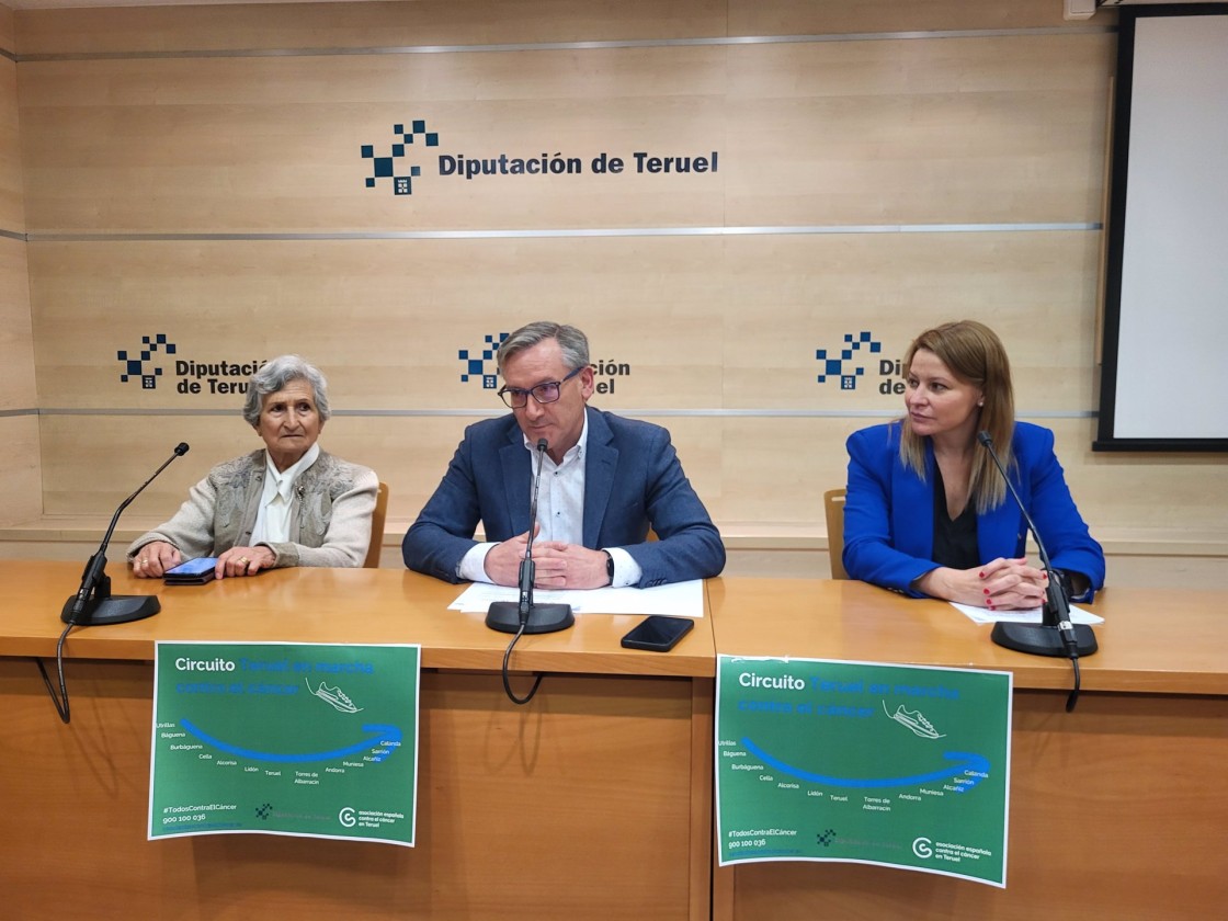 Un total de trece municipios participarán en el I Circuito Teruel En Marcha Contra el Cáncer