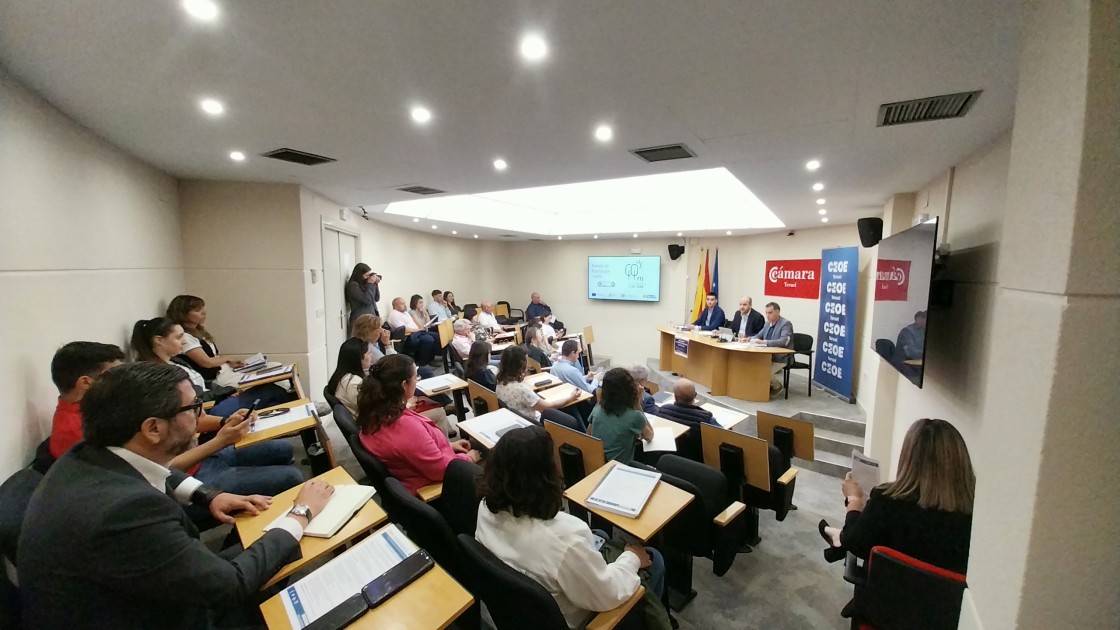 Cerca de 70 empresas turolenses conocen de la mano de Cámara y CEOE Teruel los pormenores de las ayudas de Transición Justa 2024