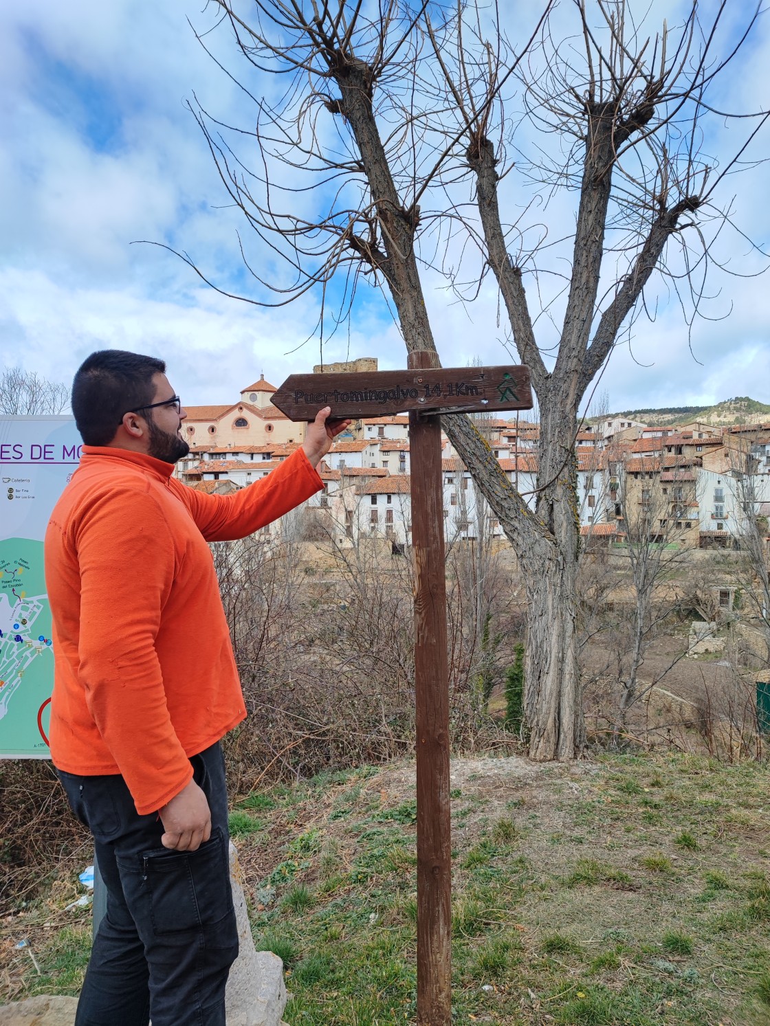 El antiguo camino entre Puertomingalvo y Linares de Mora vuelve a ser transitable