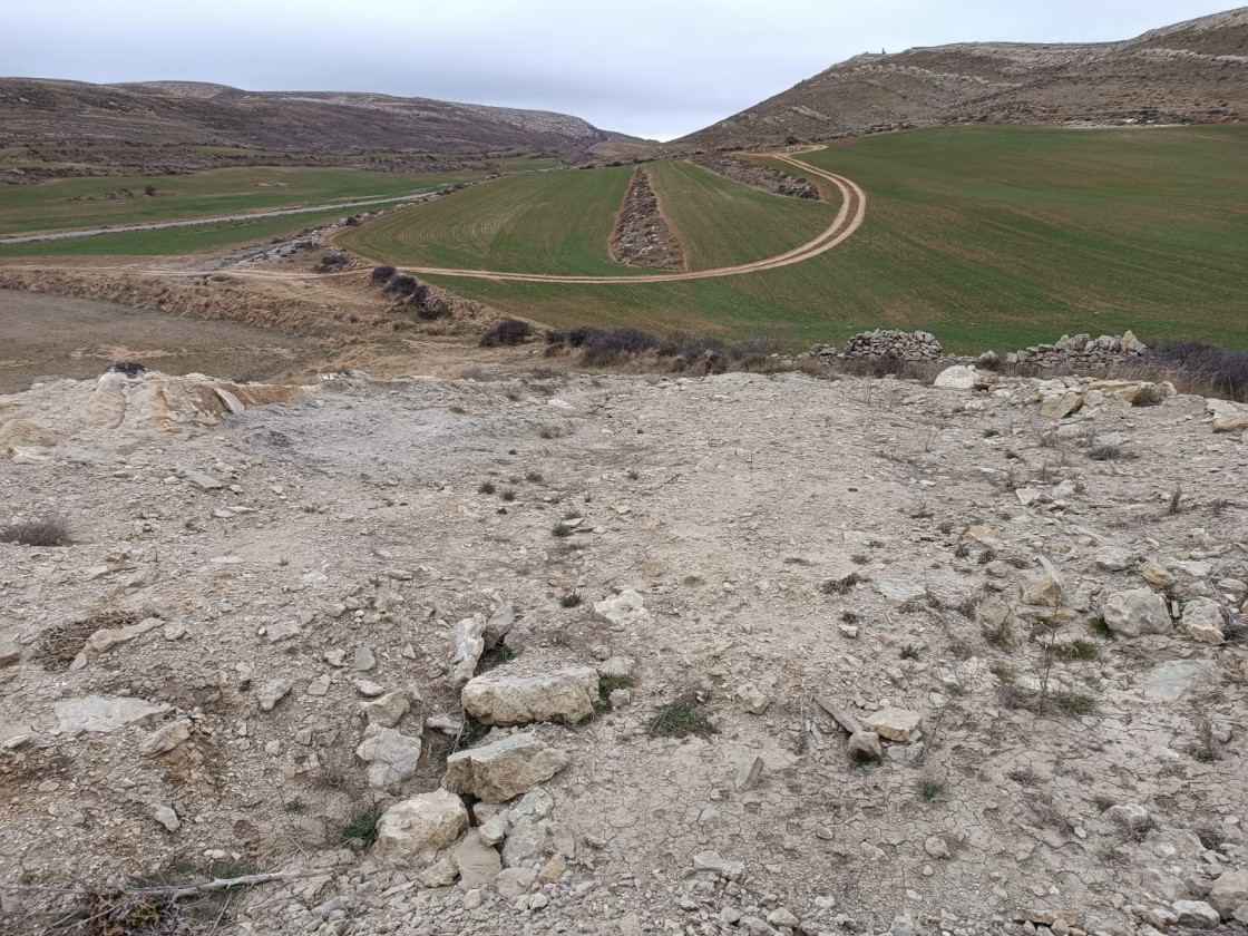 El Movimiento ciudadano Teruel Existe denuncia la falta de protección del yacimiento de Camarillas, donde se encontró el segundo dinosaurio más grande de Europa y que está a cien metros de las obras de una Línea de Alta Tensión