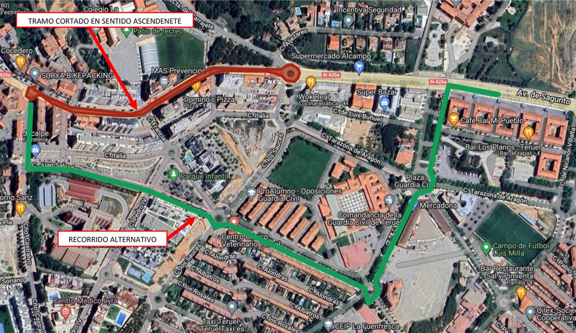 El 19 de agosto comenzarán los cortes parciales por las obras de la avenida Sagunto