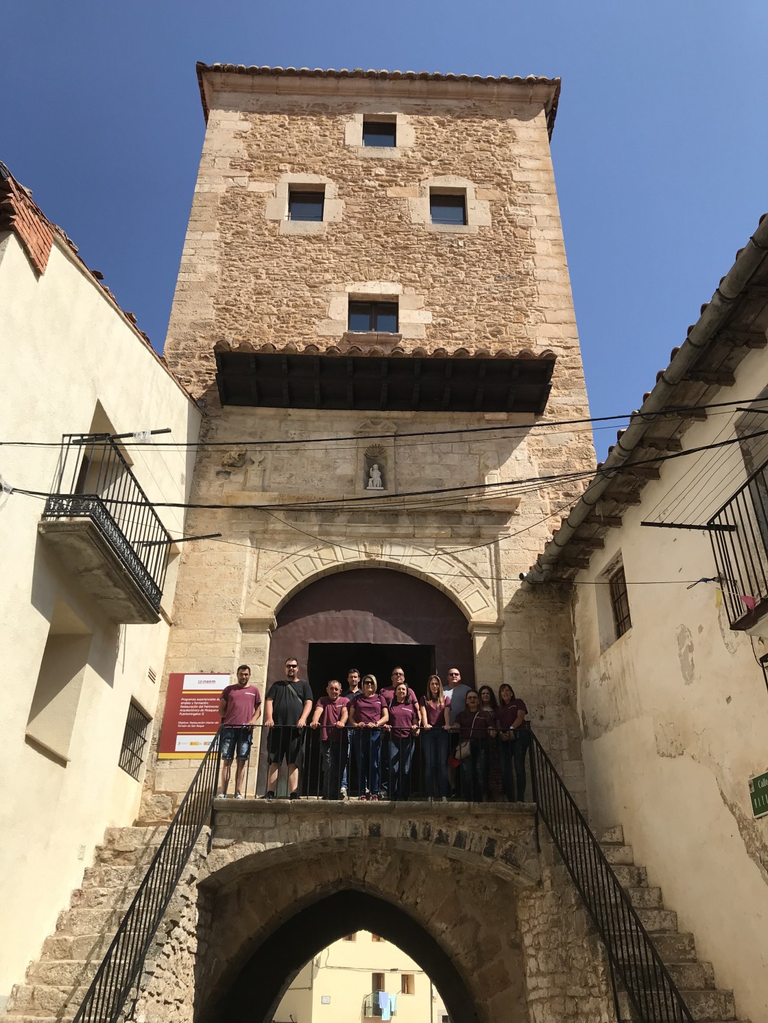 Mosqueruela recupera el torreón de San Roque gracias a un taller de empleo