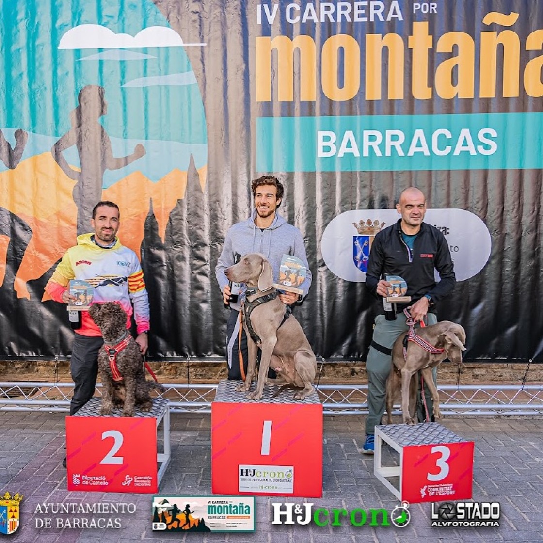 Jorge Puerto, segundo en el VI Canicross Barracas 2024