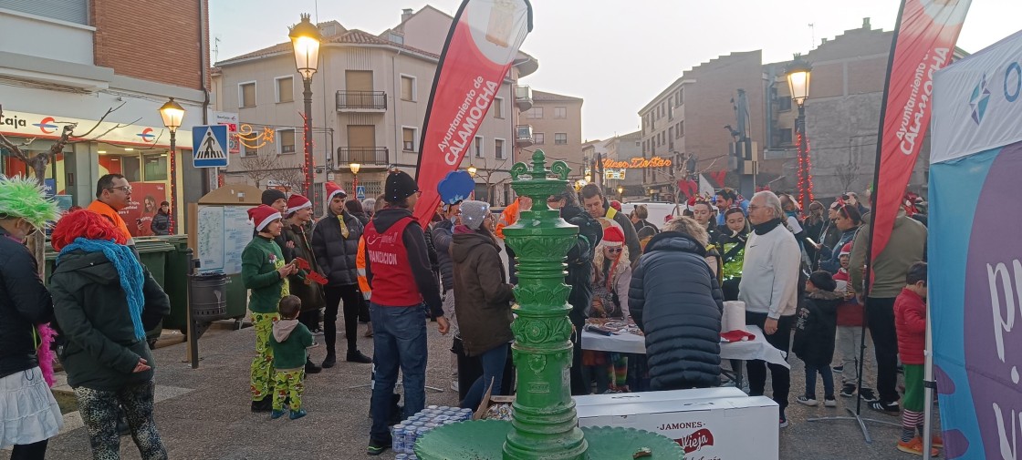En Calamocha el pavo de la carrera se cambia por un buen jamón turolense