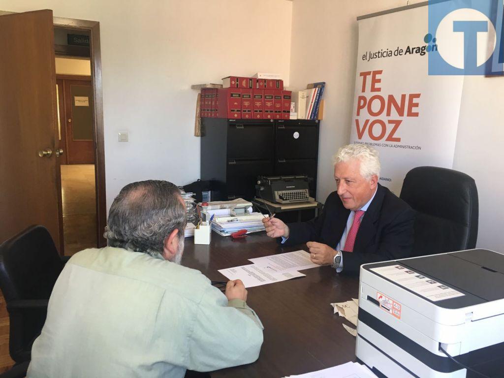 El Justicia recibe personalmente las quejas ciudadanas en Teruel