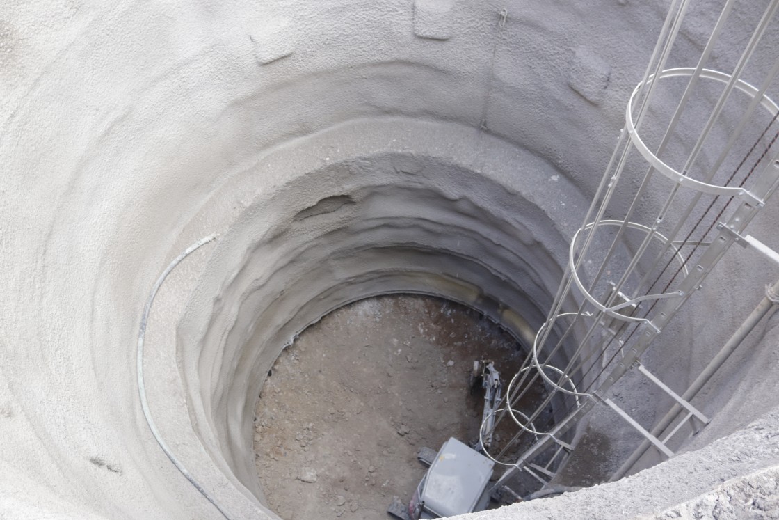 La conexión del túnel y el pozo, nueva fase de las obras del ascensor del Carmen