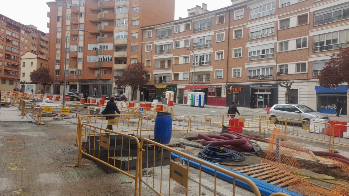 Corte de agua este lunes en parte de la avenida Sagunto de Teruel por las obras