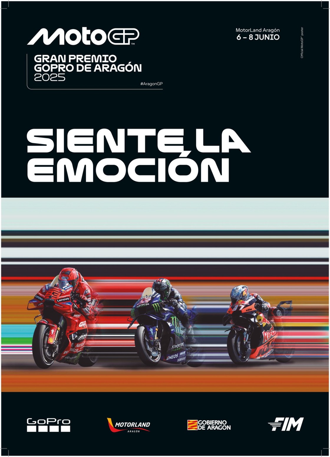 Motorland presenta la nueva imagen de MotoGP con el cartel oficial del GP de Aragón