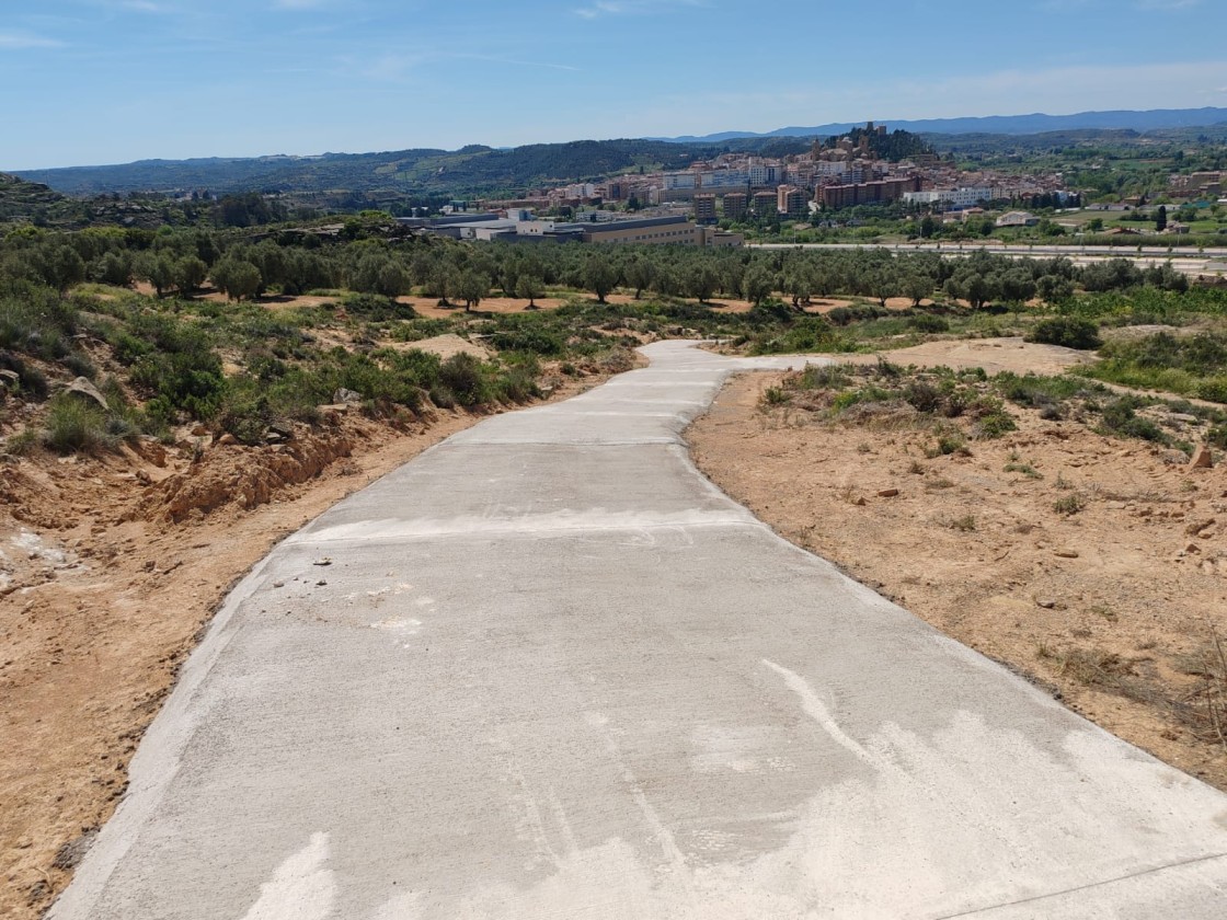 Finalizado el arreglo del acceso a la ermita de Santa Bárbara de Alcañiz