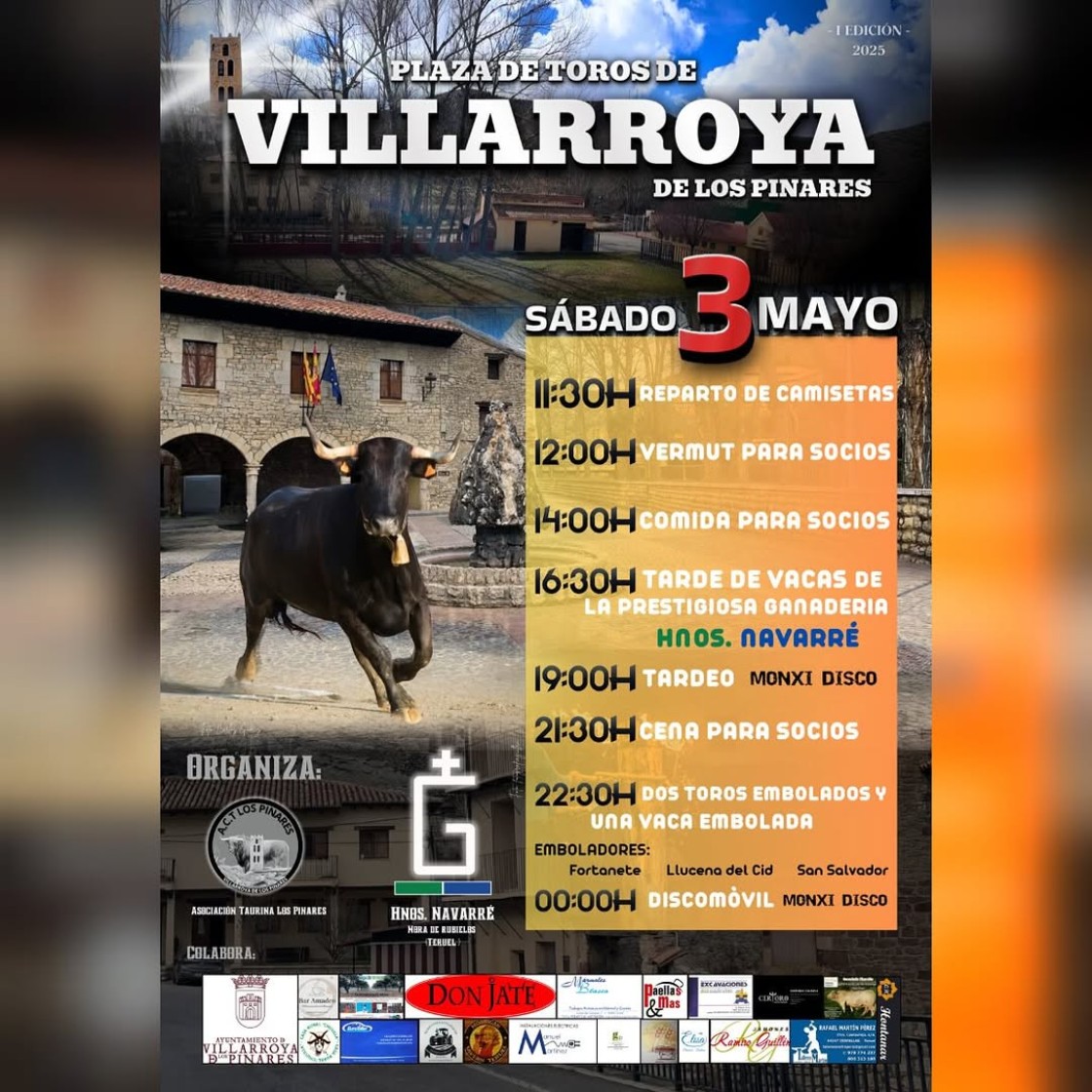 Las reses de Hermanos Navarré, protagonistas, hoy, en los actos taurinos de Villarroya de los Pinares