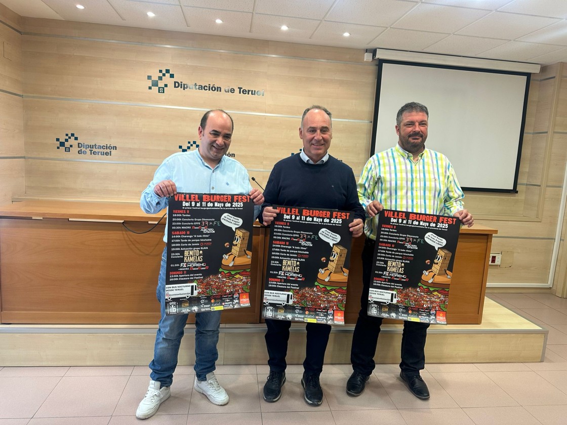 Villel presenta el primer festival cultural burgergastronómico de la provincia de Teruel