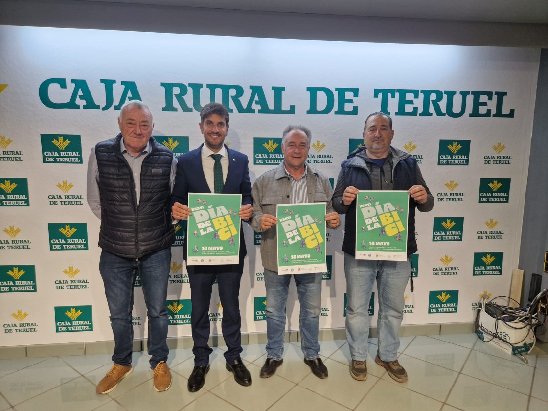Más de 2.000 aficionados al ciclismo recorrerán las calles de Teruel el domingo 18 de mayo en el Día de la Bicicleta