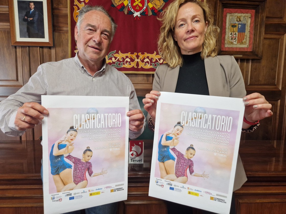 Teruel acogerá la fase final del Campeonato de Aragón de Gimnasia Rítmica y el clasificatorio para la 2ª fase de la Copa de España de conjuntos
