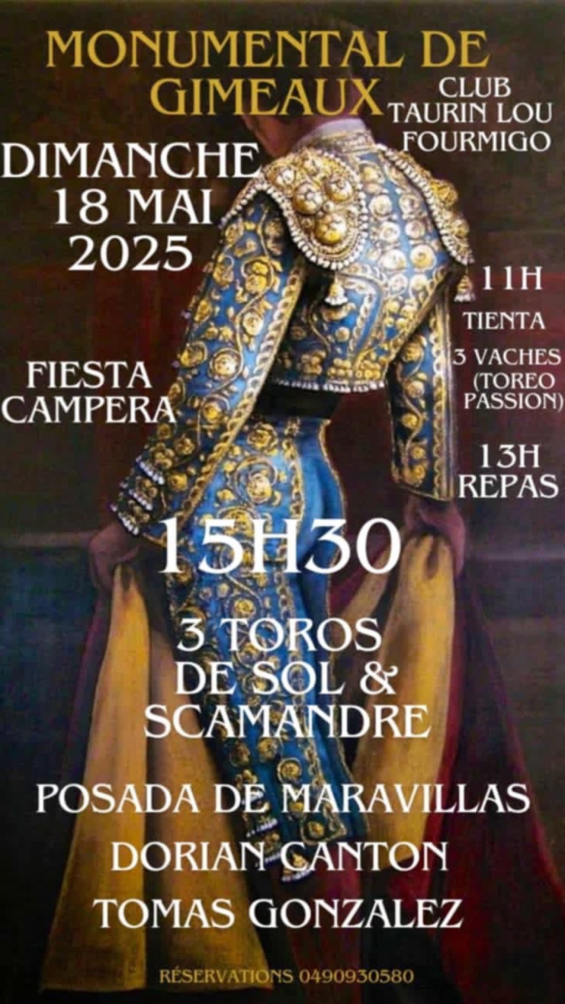 Tomás González torea el próximo domingo en la Monumental de Gimeaux
