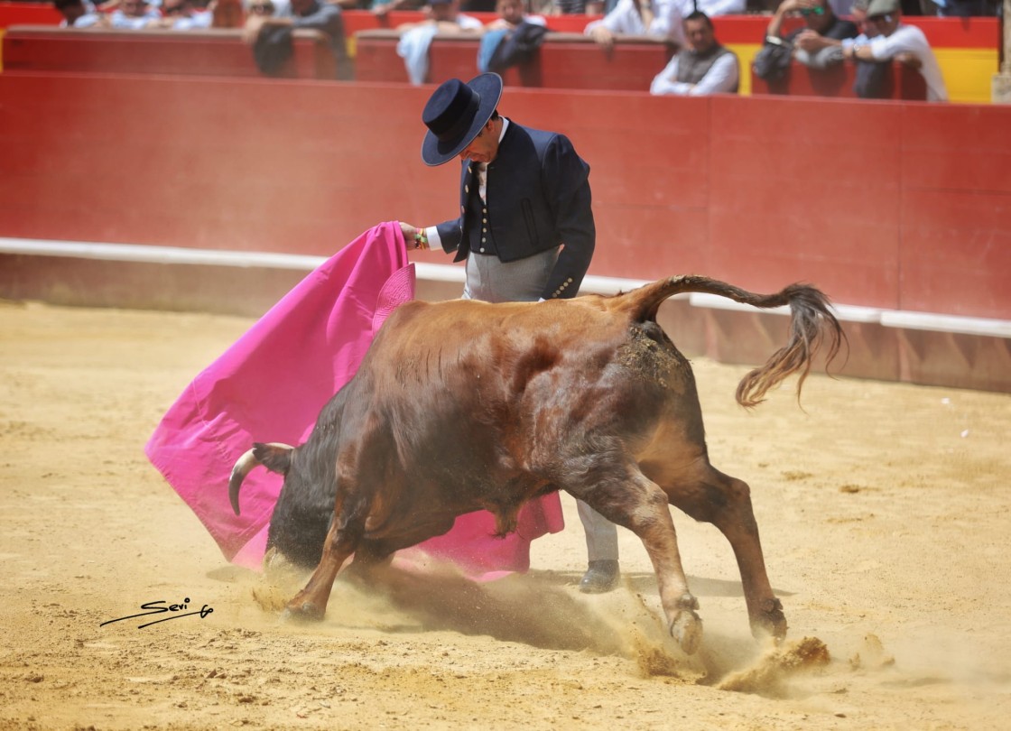 Alberto Donaire destaca en la novillada de La Virgen en Valencia