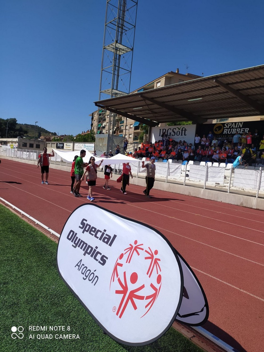 Atletismo y Goalball para todos en las pistas de Alcañiz