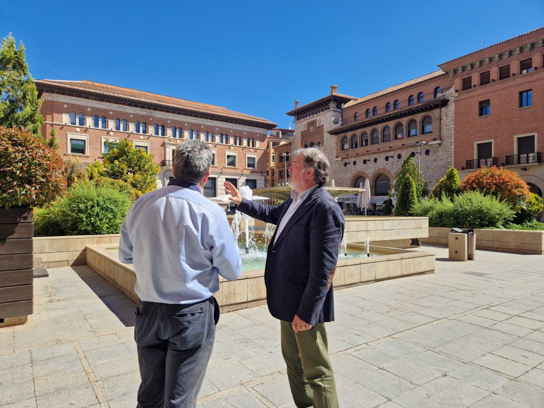 El Ayuntamiento de Teruel adjudica la mejora del alumbrado de la plaza San Juan por 826.321 euros