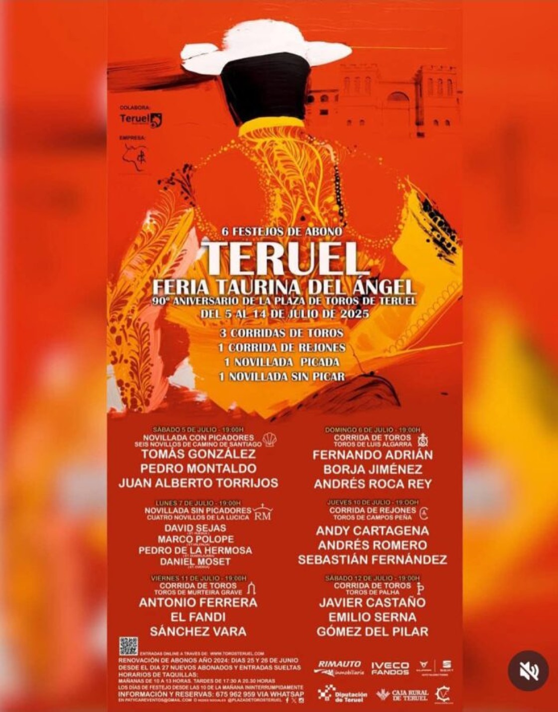 Roca Rey, atractivo en los carteles de la Feria Taurina del Ángel de Teruel