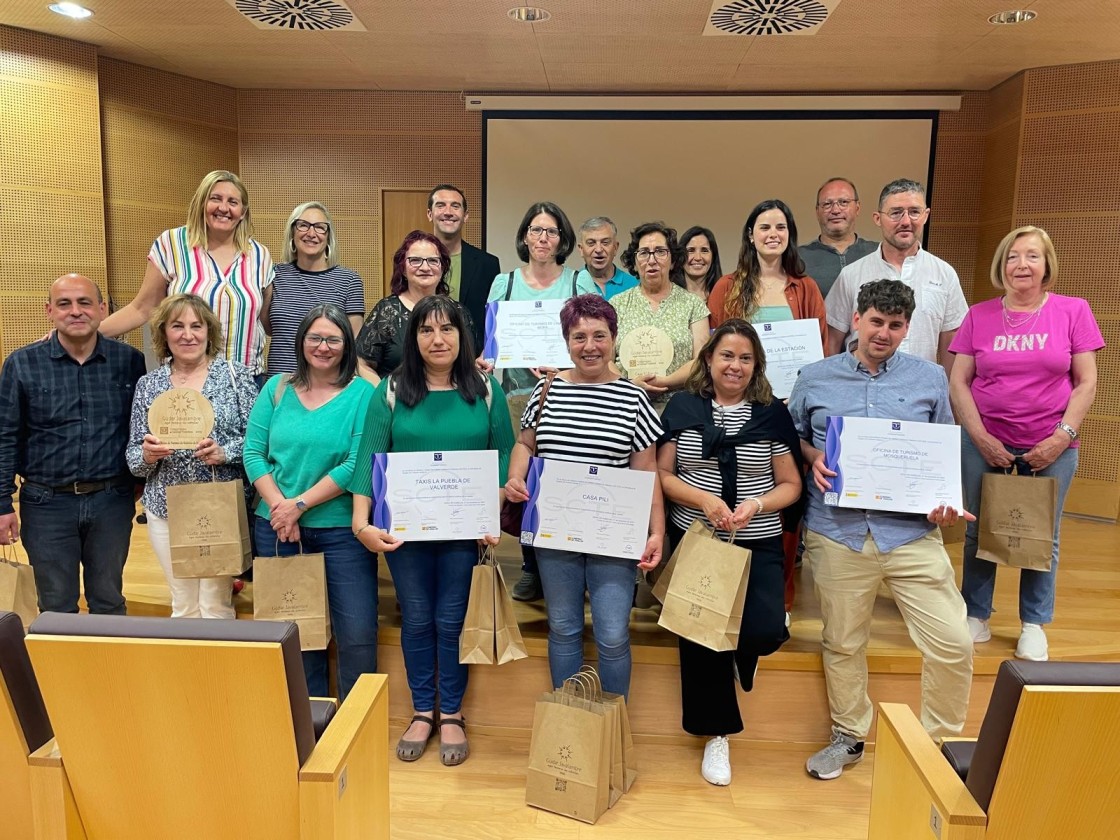 La Comarca entrega los distintivos Sicted a los empresarios turísticos por su compromiso con la calidad