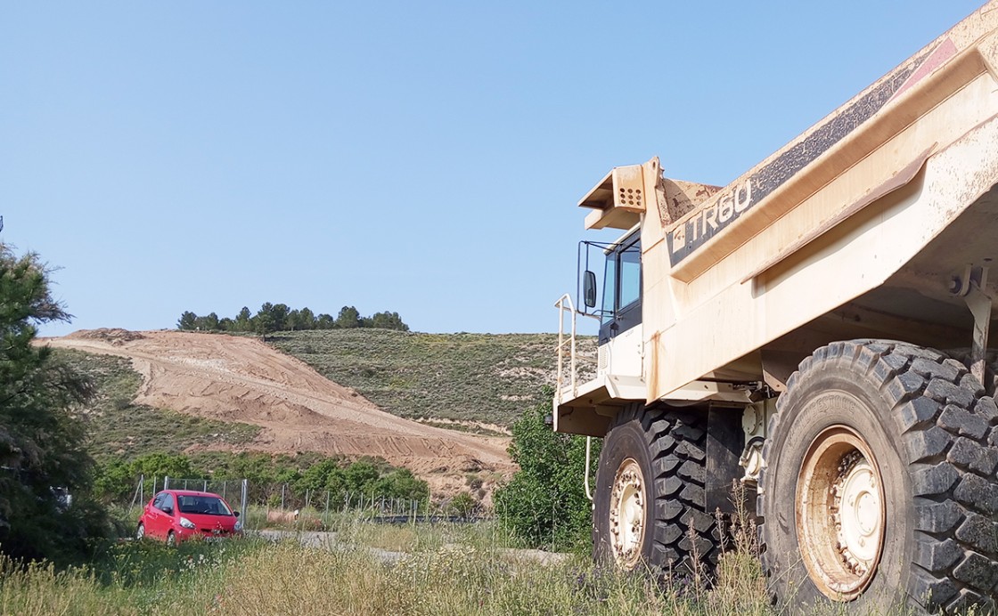 Comienzan los movimientos de tierras para los accesos al nuevo hospital de Teruel desde el enlace de la A-23