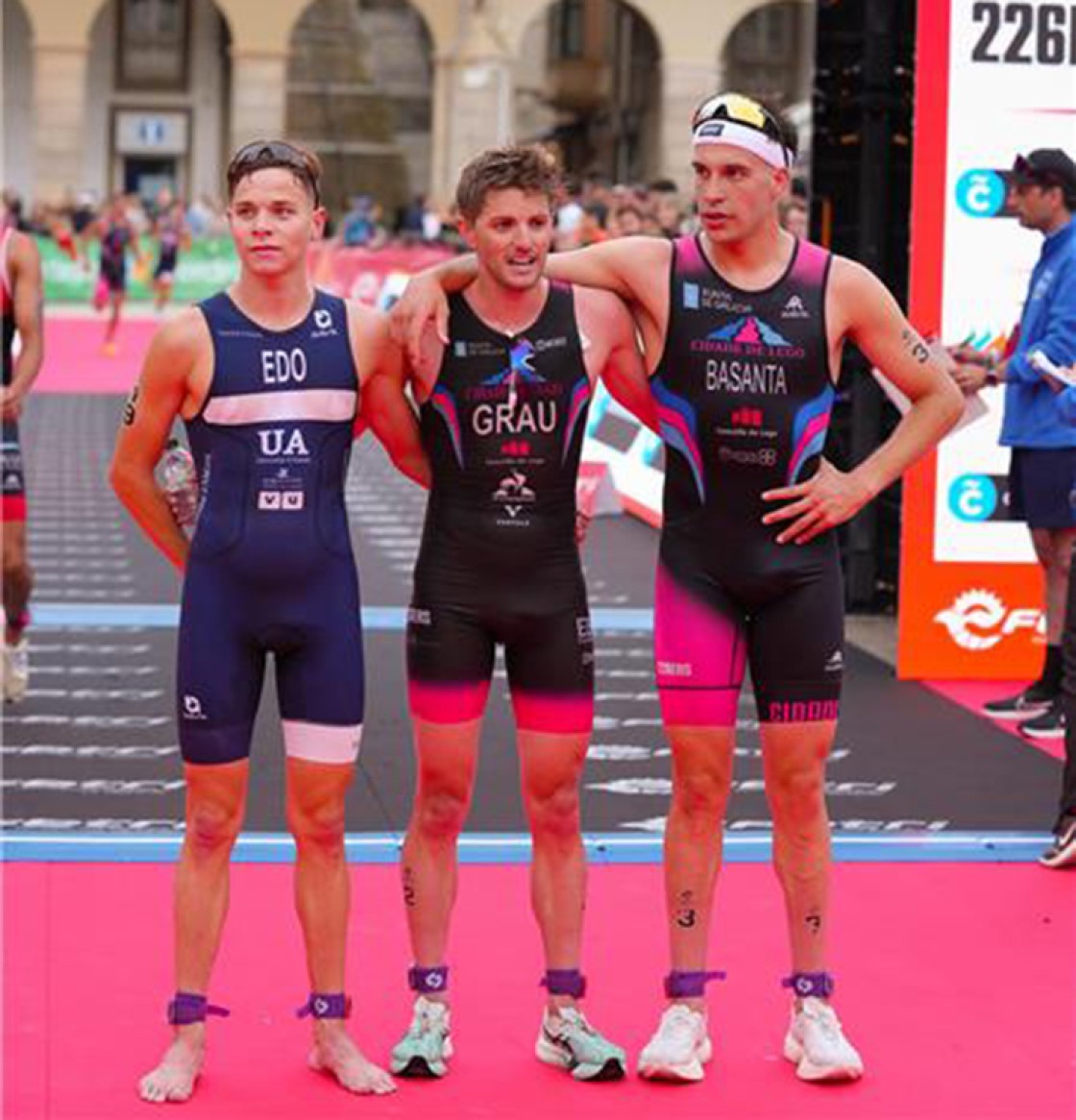Izan Edo, segundo de España absoluto en el Nacional de triatlón en Galicia