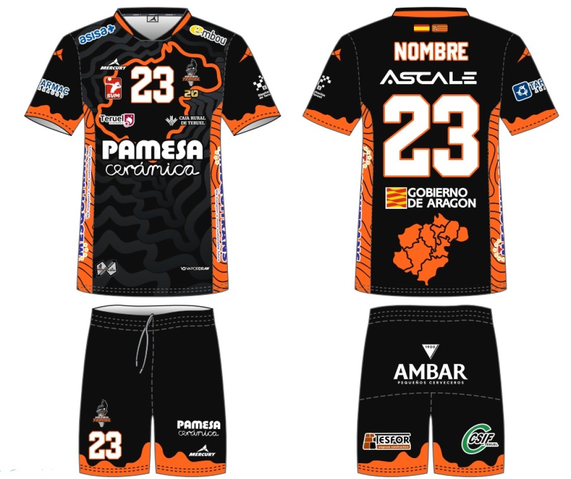 El segundo uniforme de Pamesa, un homenaje a las comarcas turolenses