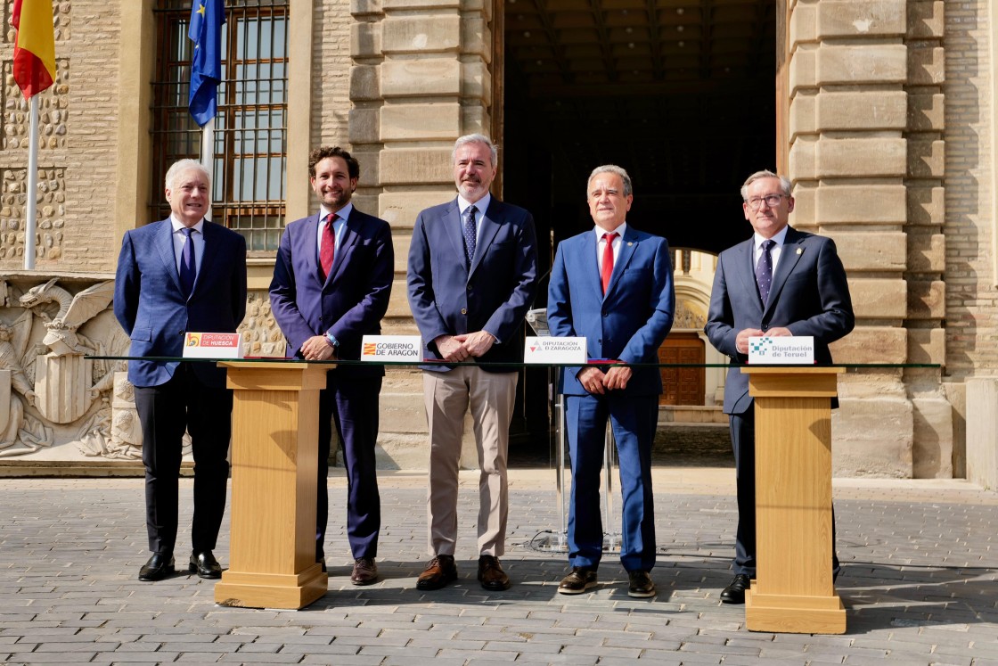 El convenio contra la despoblación entre el Gobierno de Aragón y las diputaciones cuenta un presupuesto de 64 millones de euros hasta 2028