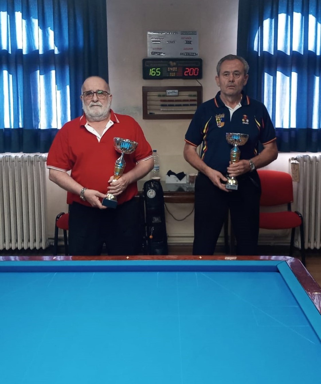 Manuel del Valle, del Casino Teruel, campeón de Aragón de billar en la modalidad libre