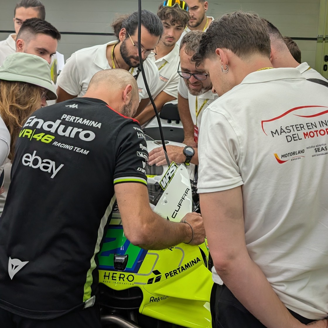 Los estudiantes del máster en Ingeniería del Motorsport vivieron la emoción del Gran Premio GoPro de Aragón de MotoGP