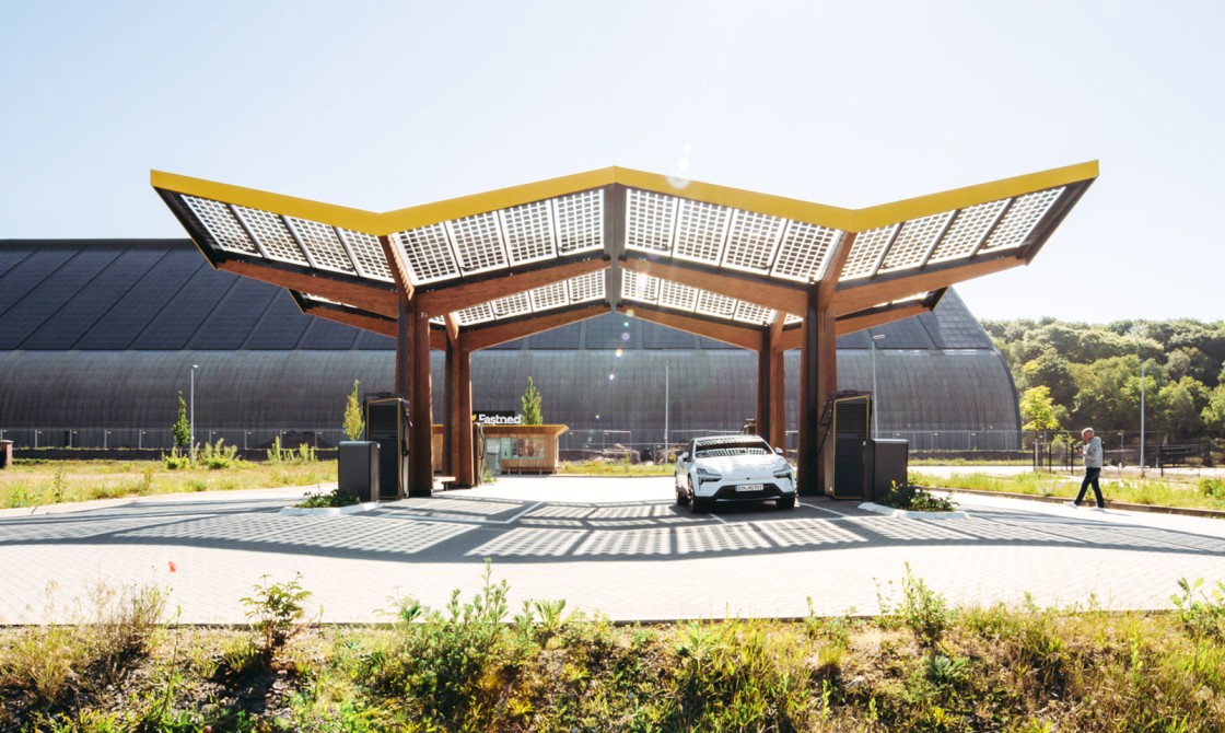 Una estación de recarga de coches con alma de Puertomingalvo, en los DesignEuropa 2025
