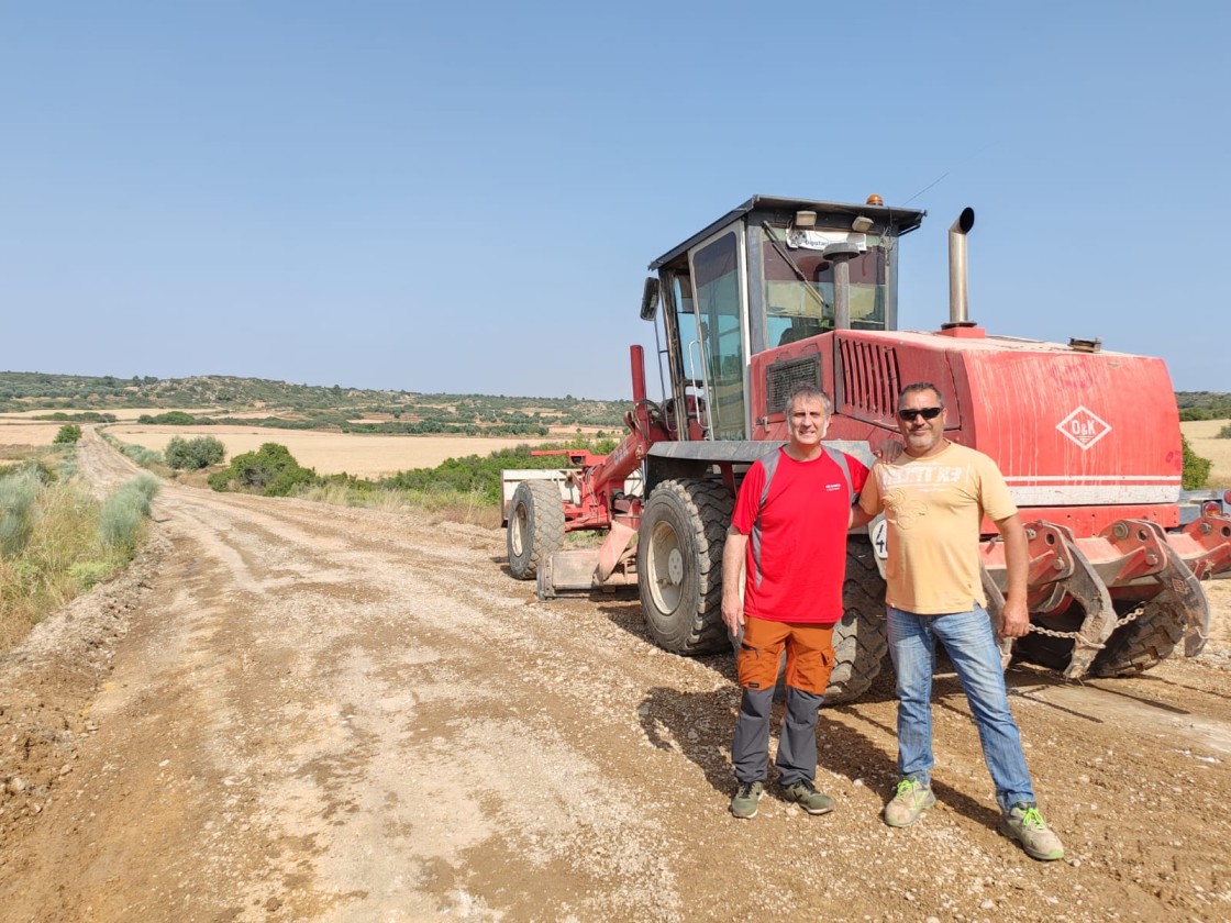 El Ayuntamiento de Alcañiz arregla el Camino del Civán junto a la DPT