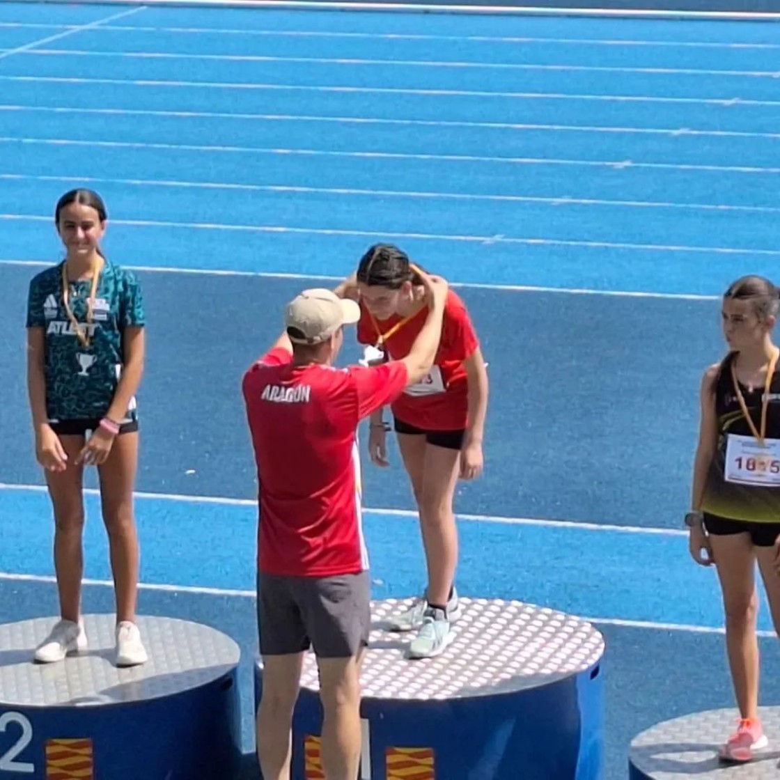 Metales para los clubes turolenses en las finales aragonesas de atletismo sub-14