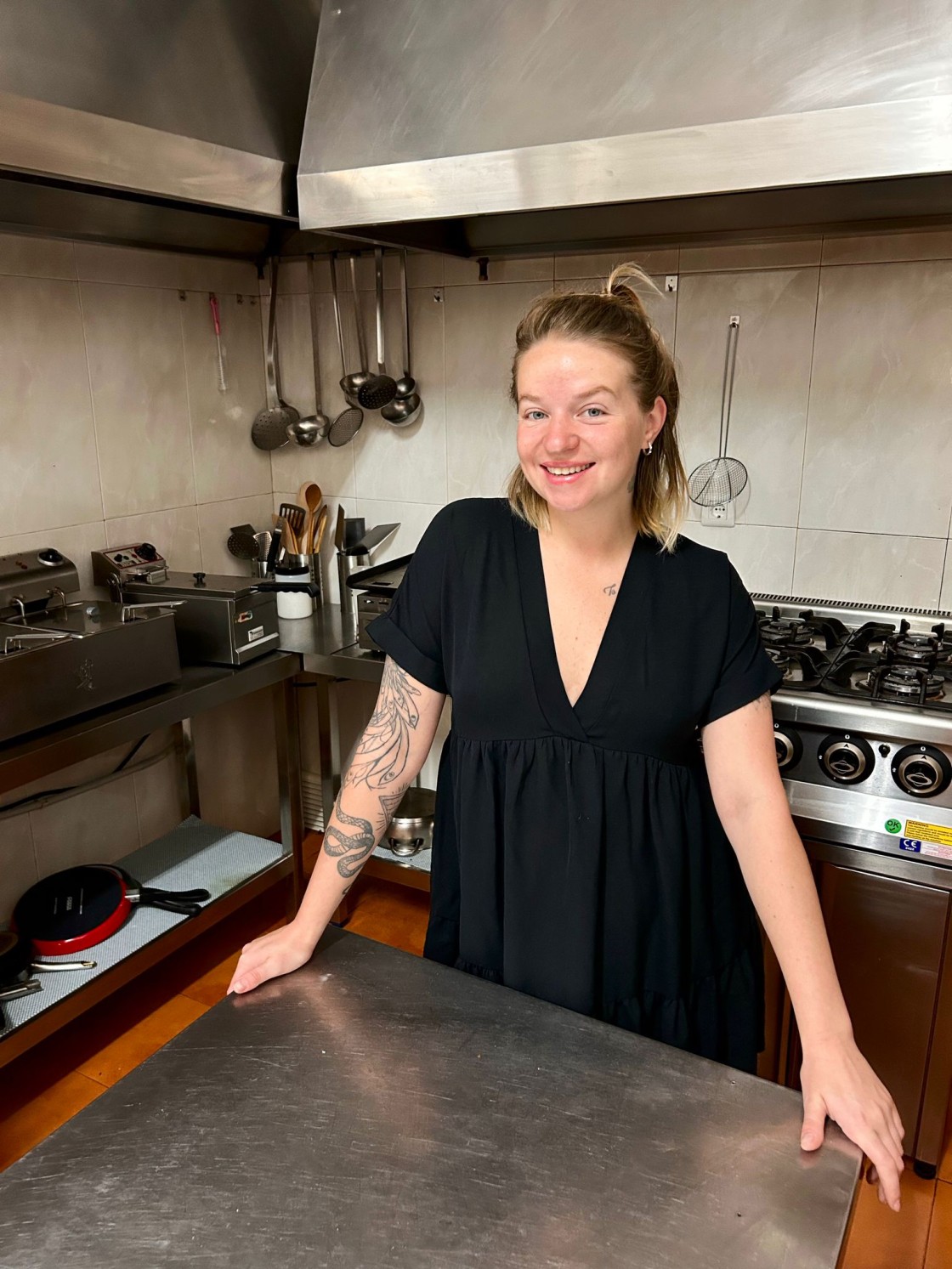 Olha Aziattseva, gerente del restaurante del Museo Minero de Escucha: “Ahora la gente dice que hay una ucraniana cocinando recetas españolas y que le sale buenísimo”