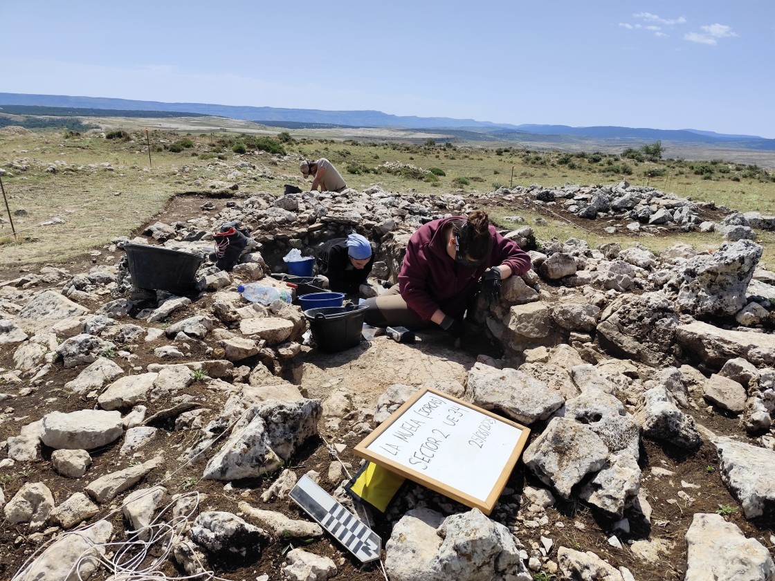 Los restos confirman que los túmulos de la Muela de Jorcas se construyeron al mismo tiempo que la ciudad